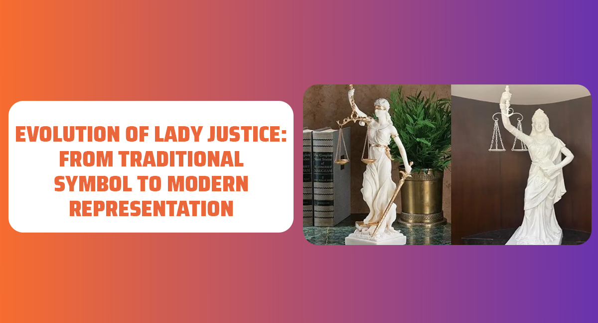 modern statue of lady of justice